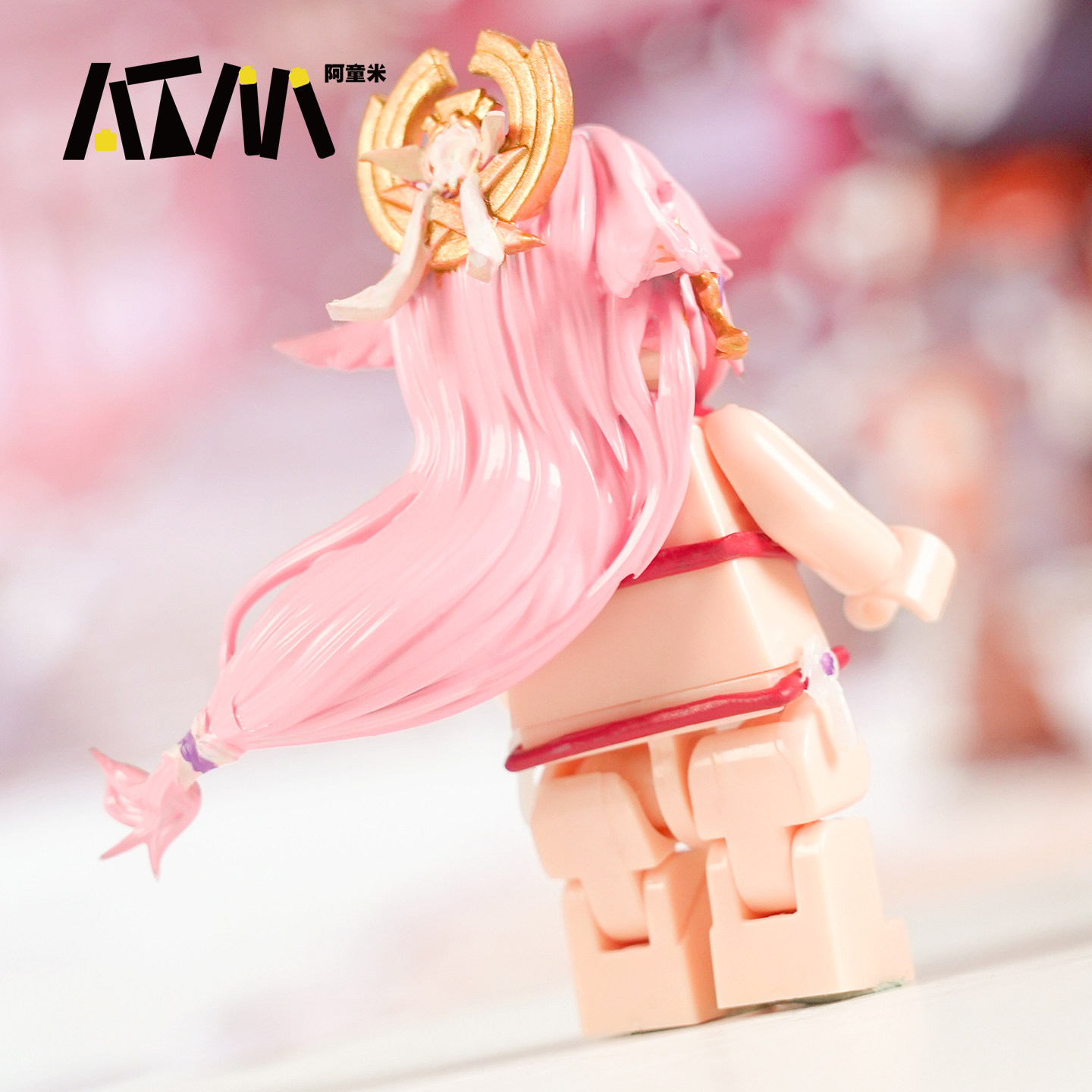 原神八重神子周边美少女动漫乐高人仔泳装人偶积木胖手办玩具模型,淘宝优惠券,粉丝福利购,淘宝优惠卷