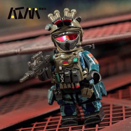 三角洲行动威龙红狼乐高人仔小积木周边兵人偶军事模型手办玩具枪 - 图3