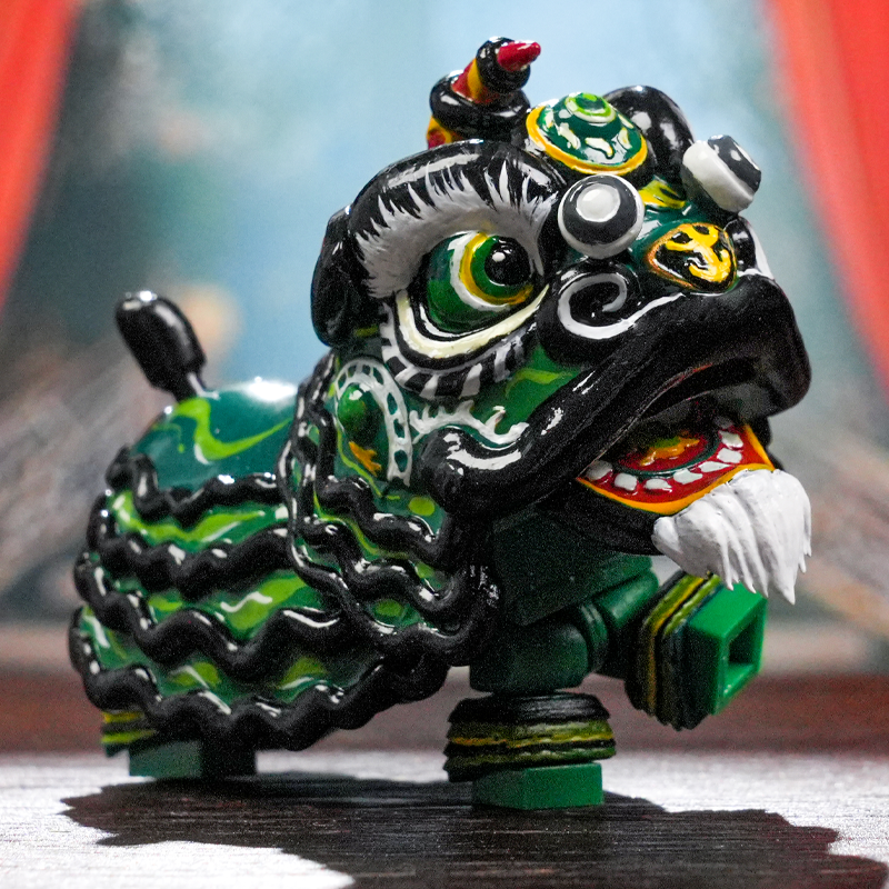 三国演义乐高人仔关羽舞狮醒狮雄狮少年2积木人手办摆件模型玩具,淘宝优惠券,粉丝福利购,淘宝优惠卷