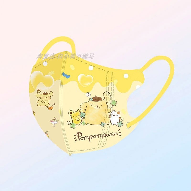 美乐蒂女孩可爱卡通8-12岁儿童口罩 3d立体一次性防护3-6岁三丽鸥 - 图3