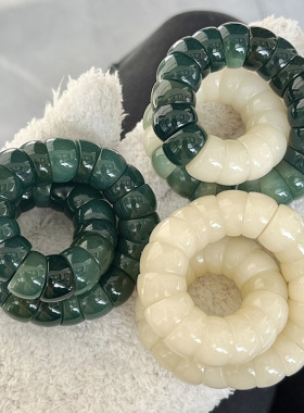 新中式绕指柔奶油系猪大肠菩提根渐层手串手持可盘玩文玩手錬R