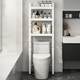 Bathroom toilet storage rack is floor-mounted multi-layer punch-free toilet multi-function toilet storage rack