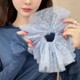 Large lace large intestine scrunchie scrunchie mesh polka dot big hair rope flower girl hair tie high elastic rubber band headband