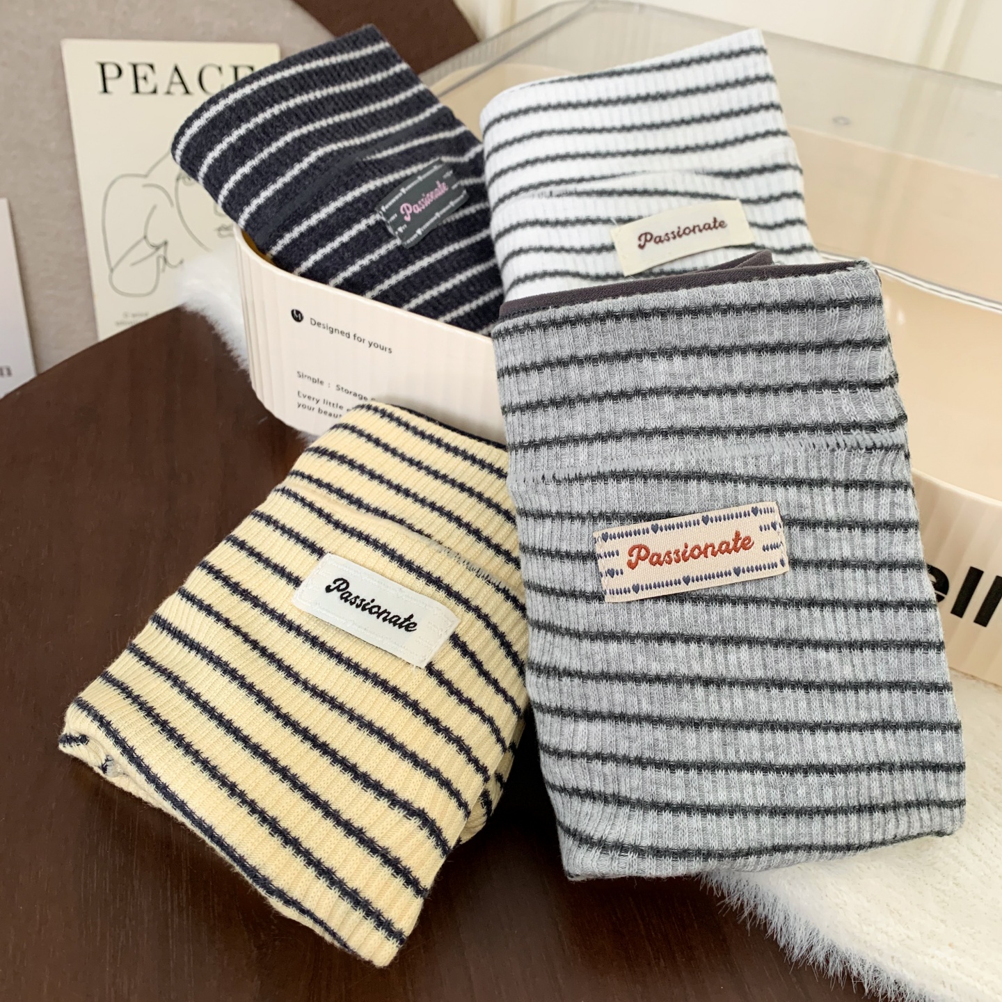 「BM」简系条纹*10A抗菌高级感内裤女款大码胖MM纯棉三角裤舒适款 - 图2