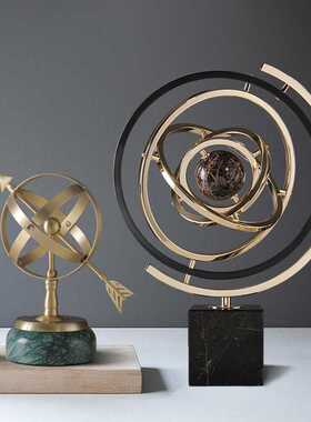 地球仪轻奢摆件客厅电视柜办公室玄关酒柜装饰品家居乔迁新居礼品