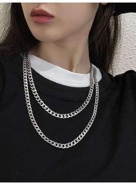 tendy Cuban chain necklace hip-hop punk chain necklace titan