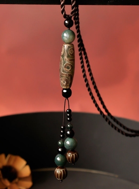 复古洋装项链子长款到胸毛衣链百搭女简约民族风挂件挂饰装饰品