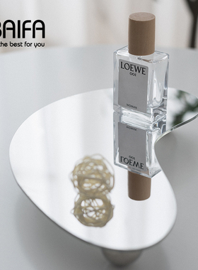 极速ins北欧轻奢不规则香薰托盘首饰展示盘玄关收纳盘亚克力装饰