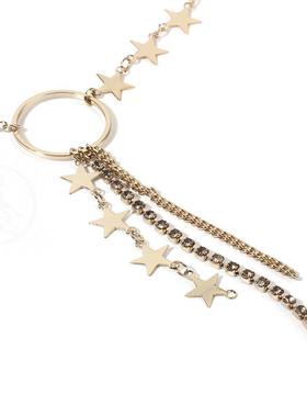 。Accessories personality Star metal chain Tassel Necklace g