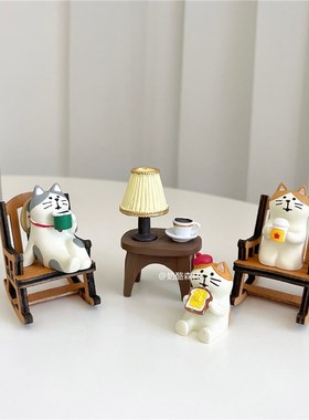 速发a青蛙柴犬治愈系小摆件爱意可创礼物件桌面装饰小小物