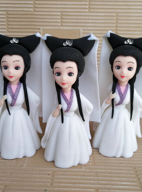 速发软陶摆子件居工艺品许仙白娘家传奇白蛇白素贞