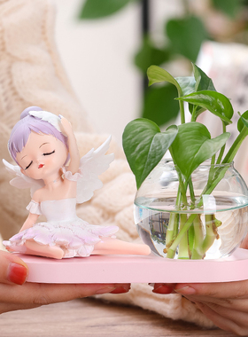 速发家居装饰品创意芭蕾柜摆件电视艺孩客厅简约办公室工酒品