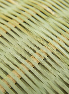 速发竹编制品竹青筐萝米罗加厚精品手筲簸箕工箕米家用水果篮厨房
