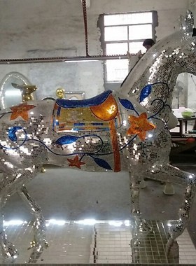 马赛克艺术大马 商场酒店会所KTV大型摆件 马赛克艺术马 马到功成