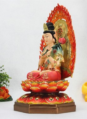 31厘米 属马本命佛 八大守护神之一宝莲 大势至菩萨 佛像单尊摆件