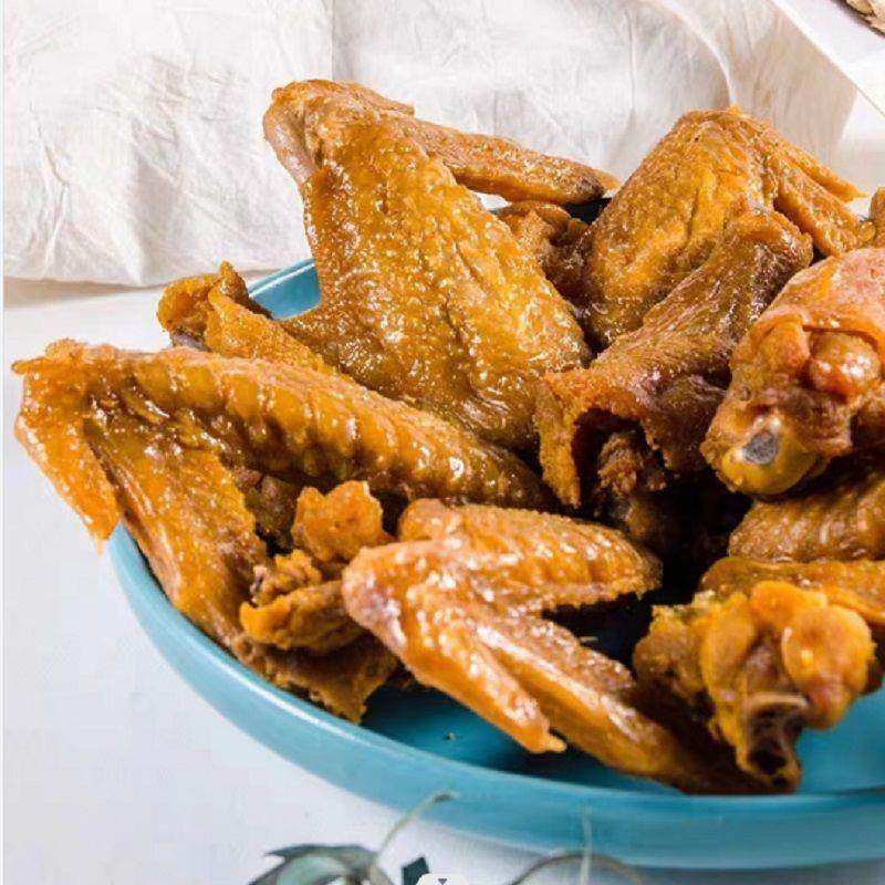 广东梅州香辣烤鸡翅客家特产风干鸡翅解馋盐焗卤味休闲网红零食-图1