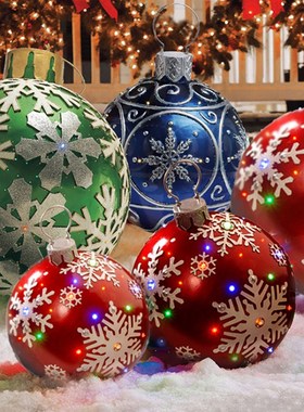 60cm Big Chistmas Ball Decorations PVC Inflatable Giant