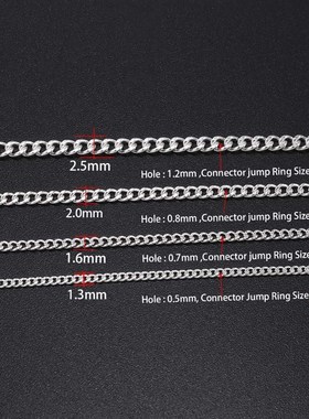 5M/lot 1.3-2.5mm Gold Rhodium Copper Bulk Fine Necklace Chai