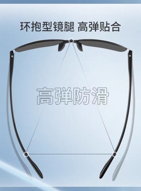 海伦凯勒男士防紫外线偏光墨镜