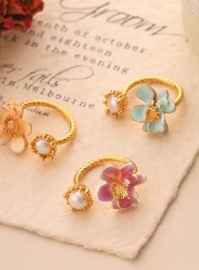 新中式国风珍珠戒指女