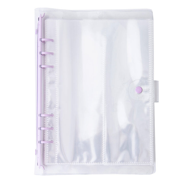 Quick-release Guka sticker book collection radium paper ticket secret buckle transparent card bookmark storage bag loose-leaf small card Guka