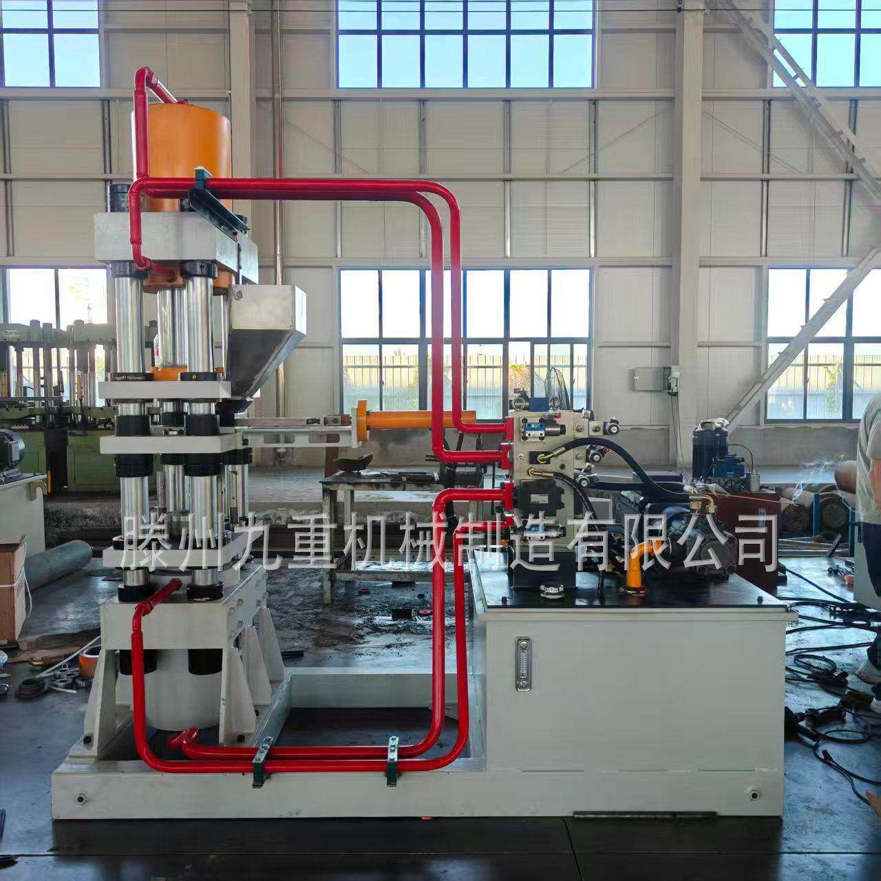 四柱五梁金刚粉压力机伺服快速自动布料钻石粉油压机配带模具,淘宝优惠券,粉丝福利购,淘宝优惠卷
