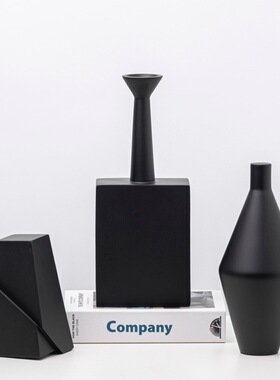 极速现代北欧创意几何不规则树脂摆饰软装样板房客厅茶几桌面家居