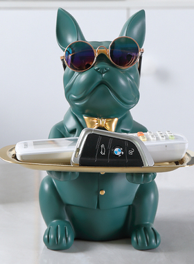 创意乔迁招财放门口简约鞋柜玄关钥匙收纳盒北欧装饰摆件家居饰品