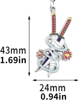 1 Pc New Anime Demon Slayer Kimetsu No Yaiba Necklace Blade