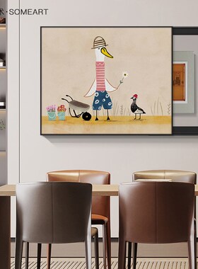 好货北欧可爱卡通电表箱装饰画童趣餐厅电闸盒遮挡壁画配电箱开关