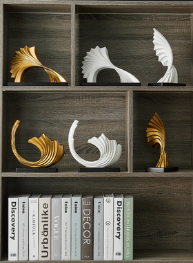 轻奢高档酒柜装饰品摆件创意风生水起家居客厅电视柜办公室工艺品