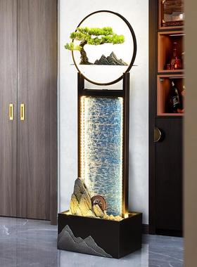 流水摆件循环水客厅电视柜旁边风水轮招财办公室乔迁新居开业礼物