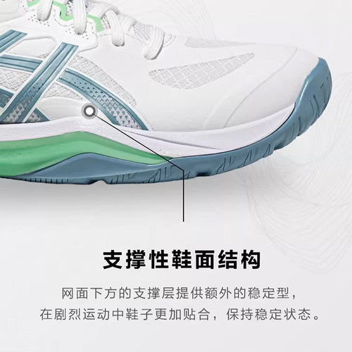 亚瑟士排球鞋GEL-TACTIC13男女款透气缓震稳定专业实战运动鞋正品 - 图2