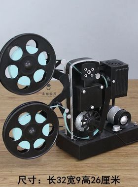复古摄影道具橱窗摆件做旧仿古铁艺单反相机模型铁皮纯手工工艺品