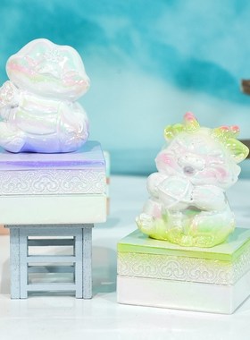 十二生肖玉玺印章本命年桌面摆件办公室工位装饰家居布置新年礼物