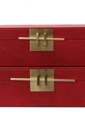 新中式首饰盒卧室衣帽间样品屋展示中心收纳盒样板房间客厅酒柜装