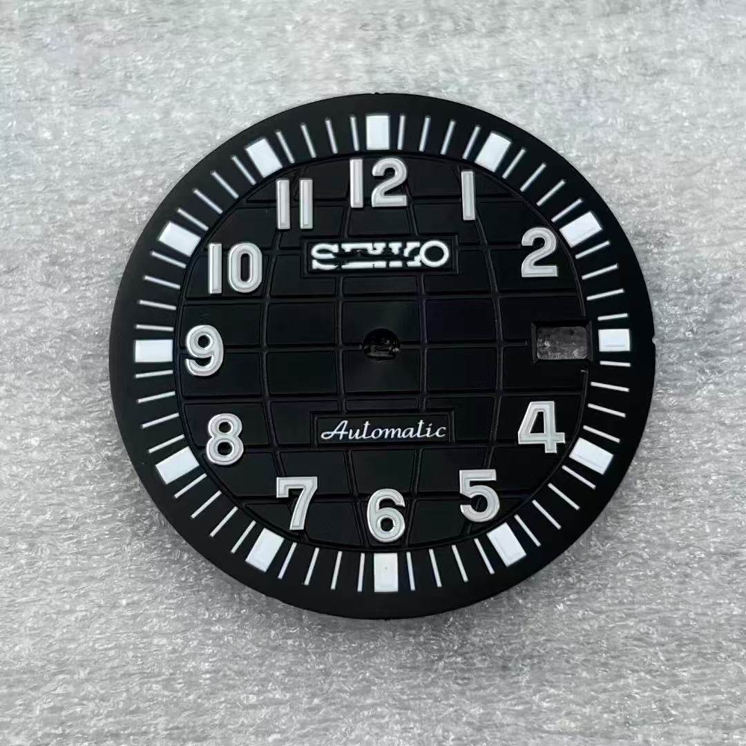 32mm新款手雷表盘 适合装nh35机芯  绿色夜光 改装字面,淘宝优惠券,粉丝福利购,淘宝优惠卷