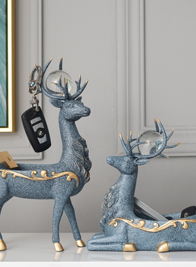 轻奢鞋柜钥匙收纳摆件现代家居客厅电视柜酒柜装饰品入门玄关摆设