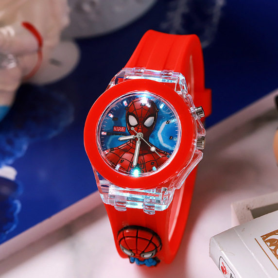 蛋仔派对手表发光玩具手表新款蜘蛛侠美国队长夜光防水儿童电子表