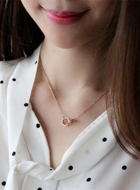 Roman numerals all-match fashion temperament simple clavicle