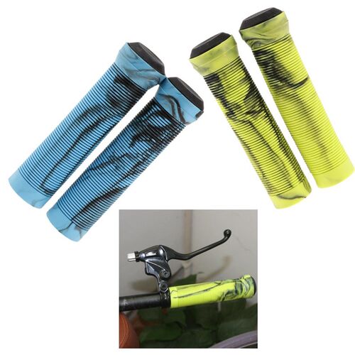 极速1 Pairs Rubber Handlebar Grips,Lock-on Grip Handle Bar E - 图2