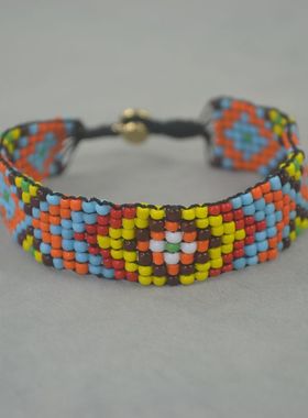 A款 民族风  彩珠编织 手錬