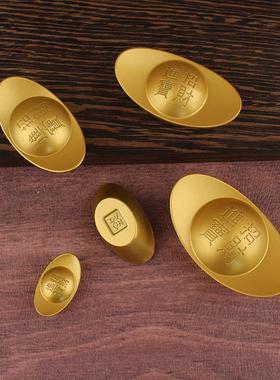 合金金条摆件摄影道具家用供奉家居金属礼品工艺品办公室桌面摆件