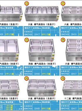 极速快餐保温台商用燃气型台式摆摊打菜车液化煤气加热保温汤池售