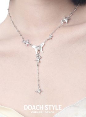 群蝶飞舞高级感项链DOACH纯银