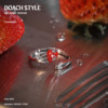 DOACH knife and fork strawberry ring original niche design