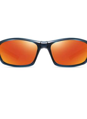 新款运动折叠太阳眼镜超轻TR炫彩防风可携式骑行偏光太阳镜运动太