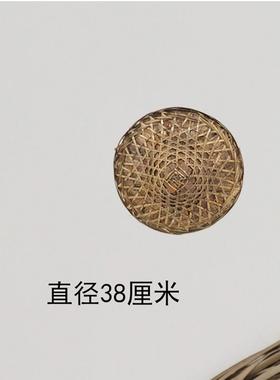 80年代怀旧老物件老式农民草帽子斗笠竹编遮阳帽覆古墙面装饰摆饰