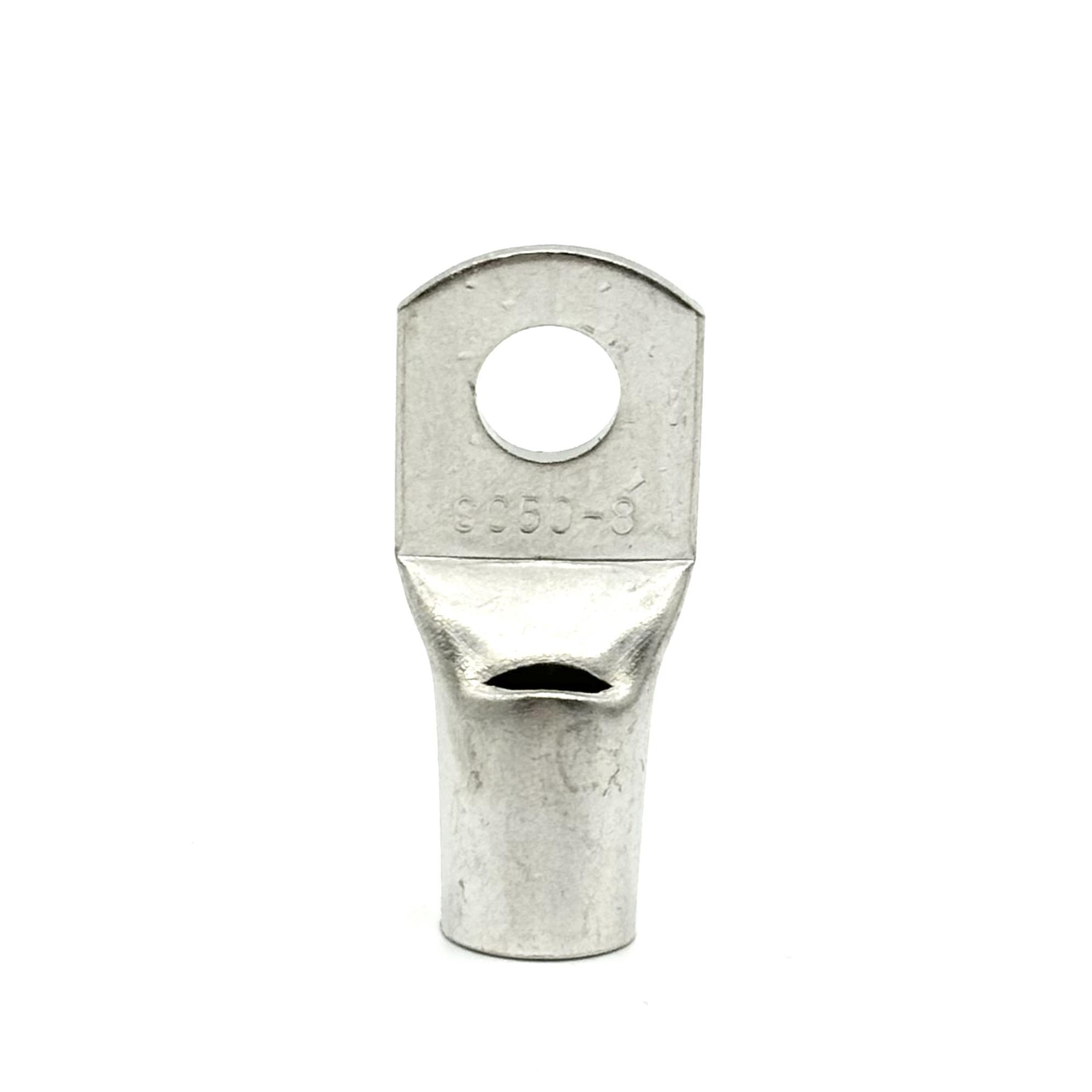 50只SC50-6/8/10/12铜接线鼻子窥口电缆接头铜线耳接线端子50平方 - 图3