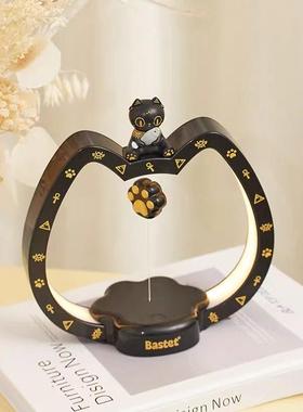 大英博物馆磁悬浮小夜灯桌面装饰小摆件床头灯男女生闺蜜生日礼物